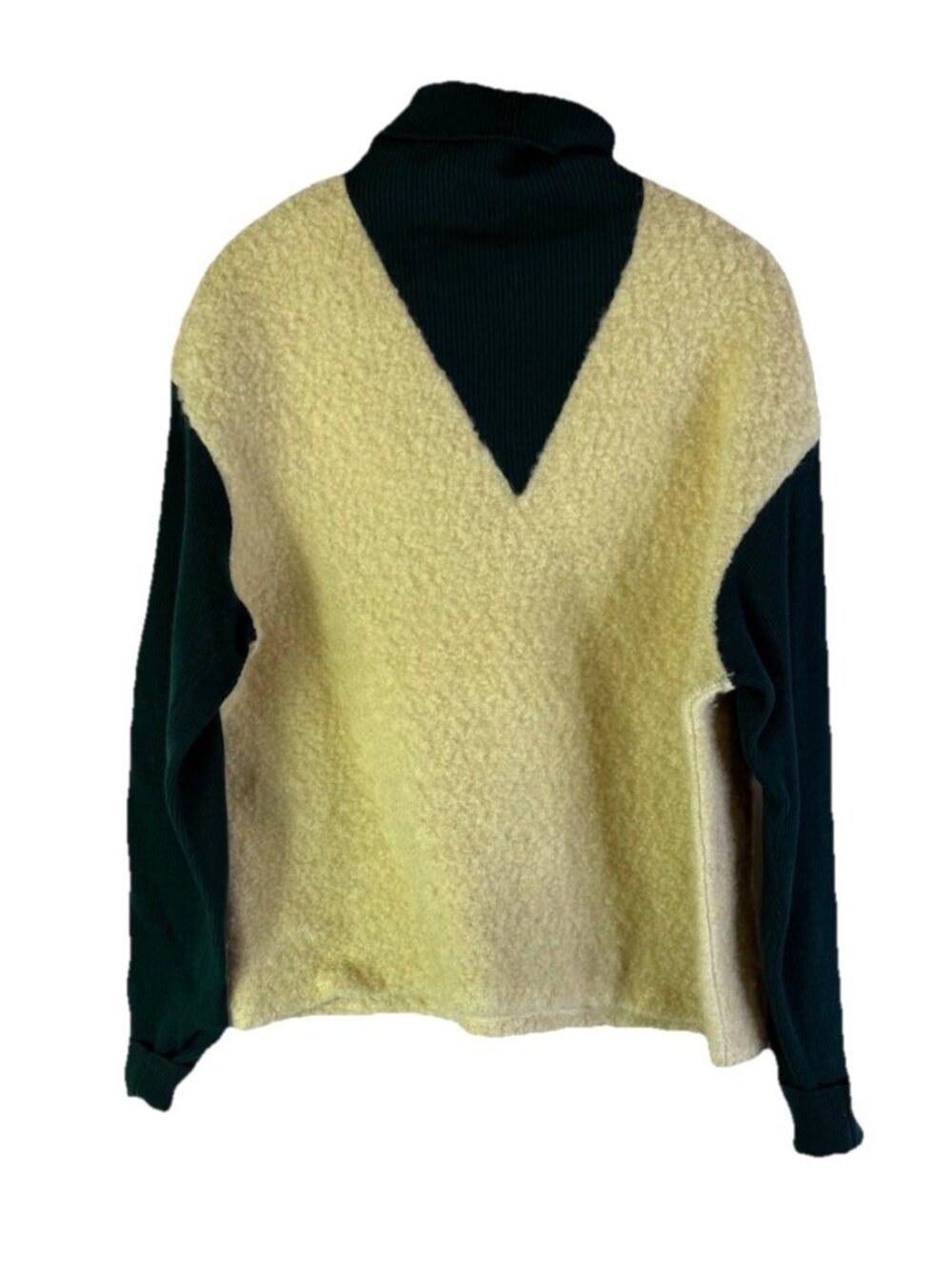 Vintage 80s Streetwear Wool Deep Pile Turtleneck Sweater